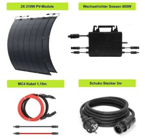 Balkonkraftwerk Flexi Starter-Kit 420/800W