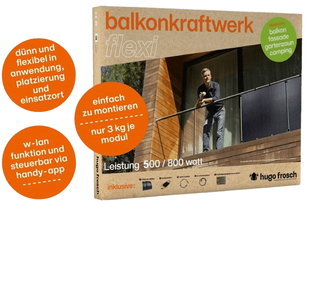 Balkonkraftwerk Set Flexi Starter-Kit 500/800W