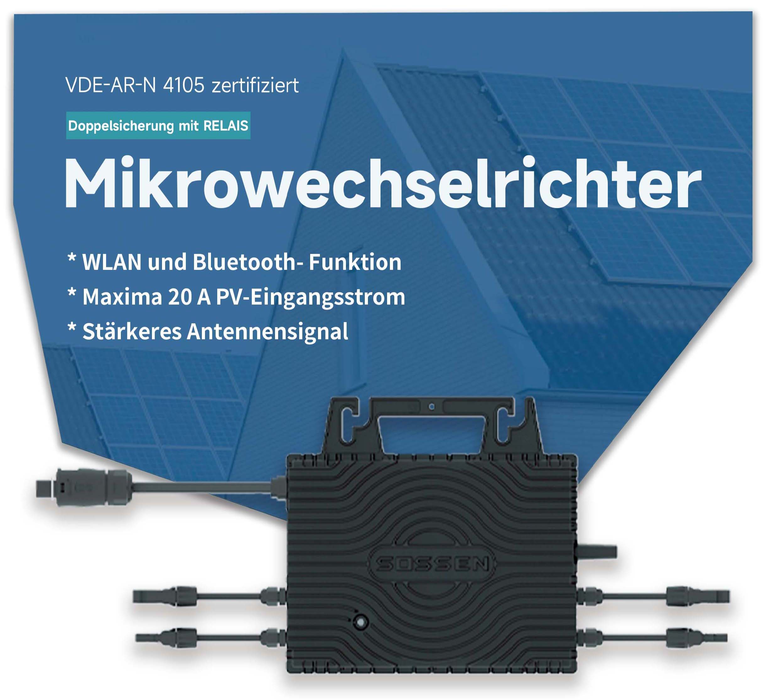 Balkonkraftwerk Sossen Wechselrichter