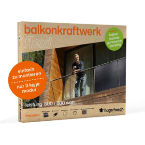 Balkonkraftwerk Set Flexi profi-Kit 1000/800W mit Speicher