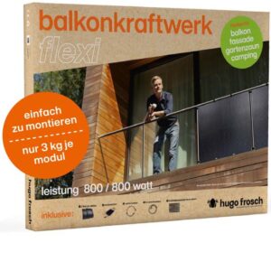 Balkonkraftwerk Set Flexi profi-Kit 1000/800W mit Speicher